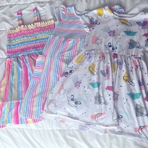 GUC Girls 7/8 multi color dress bundle of 3